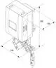Gerät von IMI Hydronic Engineering, das zur Versorgung von statischen Ausdehnungsanlagen dient. Abgebildet mit angeschlossenen Rohren und einem Sensor unterhalb des Gehäuses.